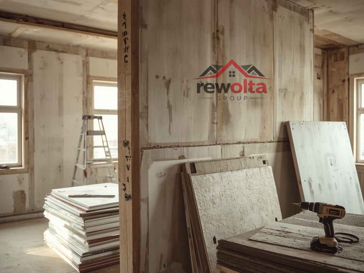 Organisierte Baustelle – Rewolta Group bei der Arbeit